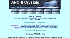 Desktop Screenshot of anchicrystals.com